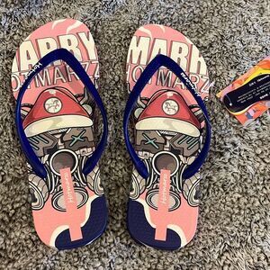 Hotmarzz Womens Flip Flops Summer Slippers Dark Blue Size 7M
